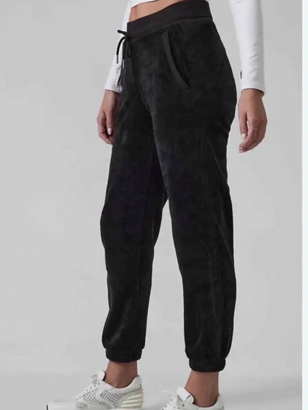 Athleta Black Double Cozy Karma Recover Jogger Size S